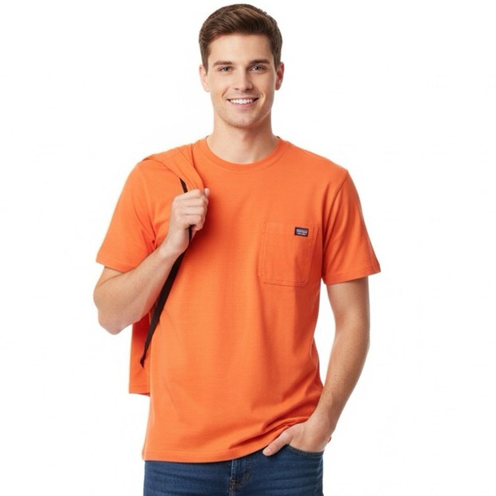 Wrangler Orange workwear Short Sleeve Tee